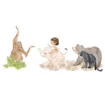 Vinilos y pegatinas infantiles el libro de la selva